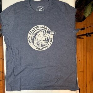 Golden Light Fishing Club Blue Tee
